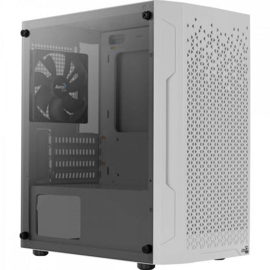 Gabinete Gamer Aerocool Trinity Mini Branco Lateral Vidro