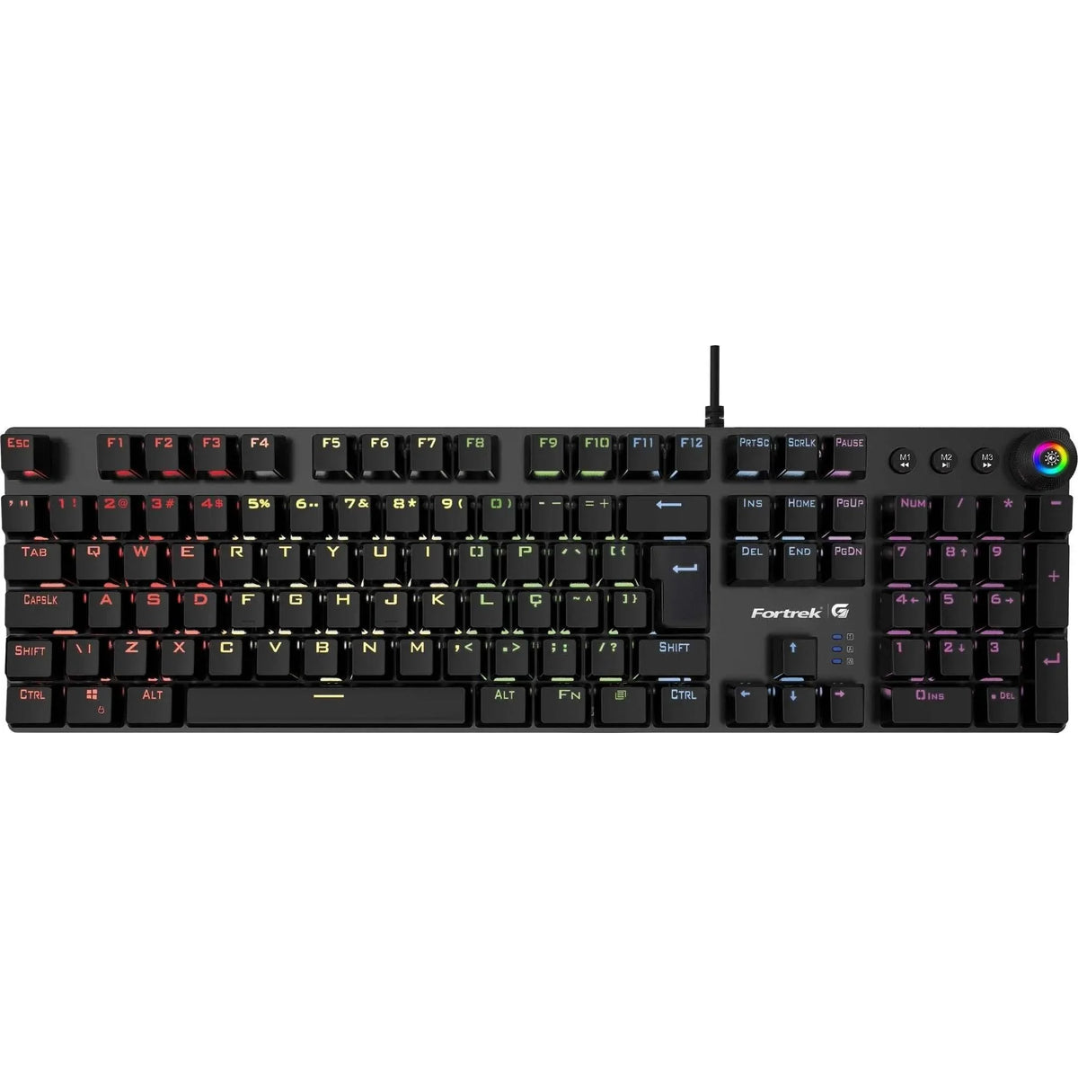 Teclado Gamer Mecânico Fortrek K7 Plus Black Edition RGB - William Eletrônicos