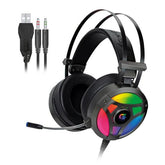 Headset Gamer RGB H1 PRO Cinza FORTREK