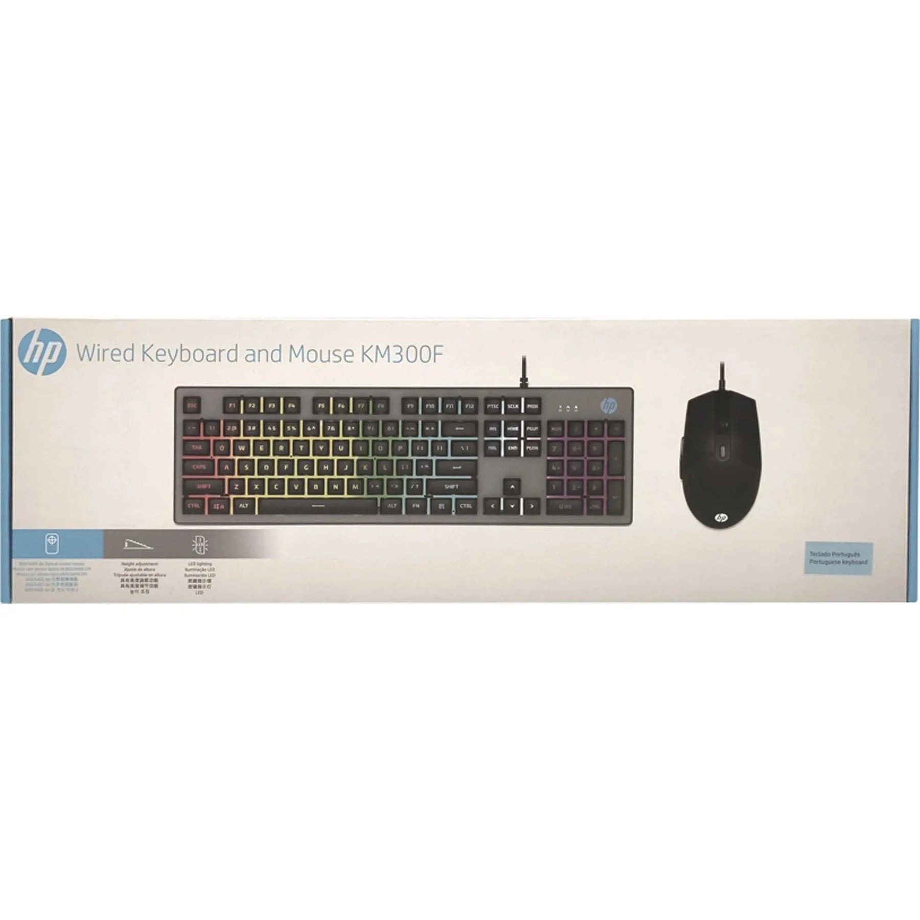 Kit Teclado e Mouse Gamer HP KM300 USB Preto - William Eletrônicos