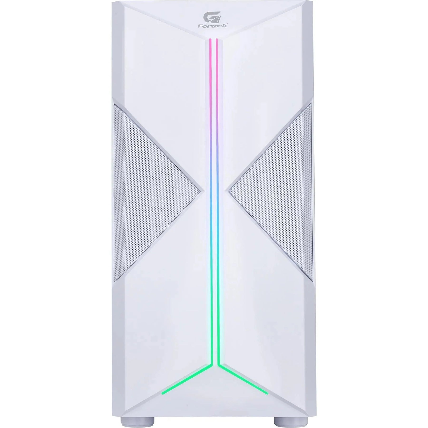 Gabinete Gamer Fortrek Holt Mid Tower RGB Branco - William Eletrônicos