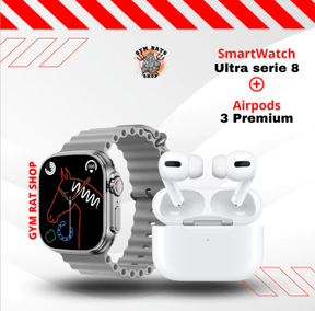 Combo Gym - SmartWatch IWO ultra Serie 8 + Airpods 3 Pro 5 - William Eletrônicos