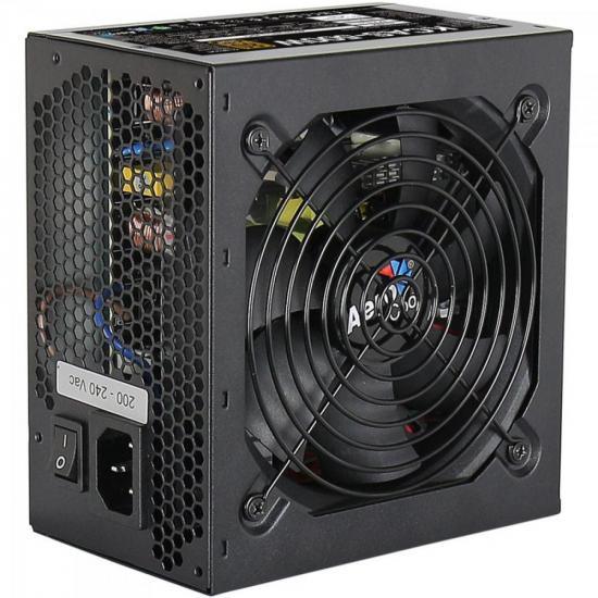 Fonte Gamer ATX Aerocool KCAS 500W 80 Plus Full Range APFC - William Eletrônicos