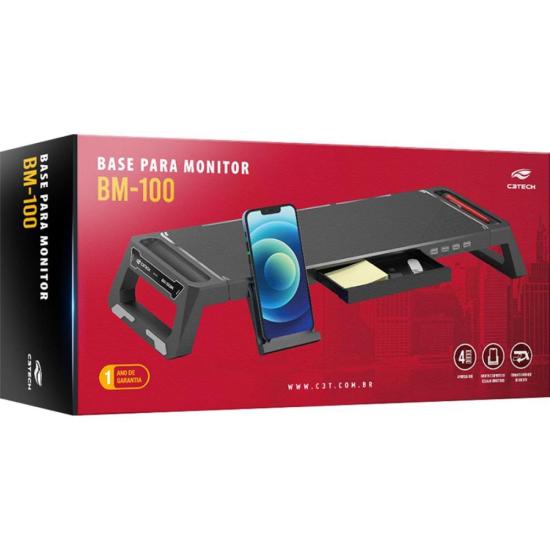 Suporte Para Monitor BM-100BK C3Tech Preto