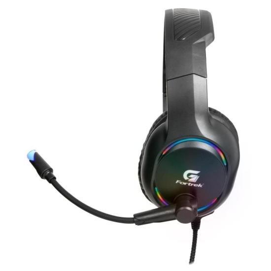 Headset Gamer Fortrek Holt P2 + USB RGB Preto - William Eletrônicos