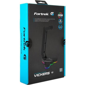 Suporte Para Headset Fortrek Vickers RGB Preto - William Eletrônicos