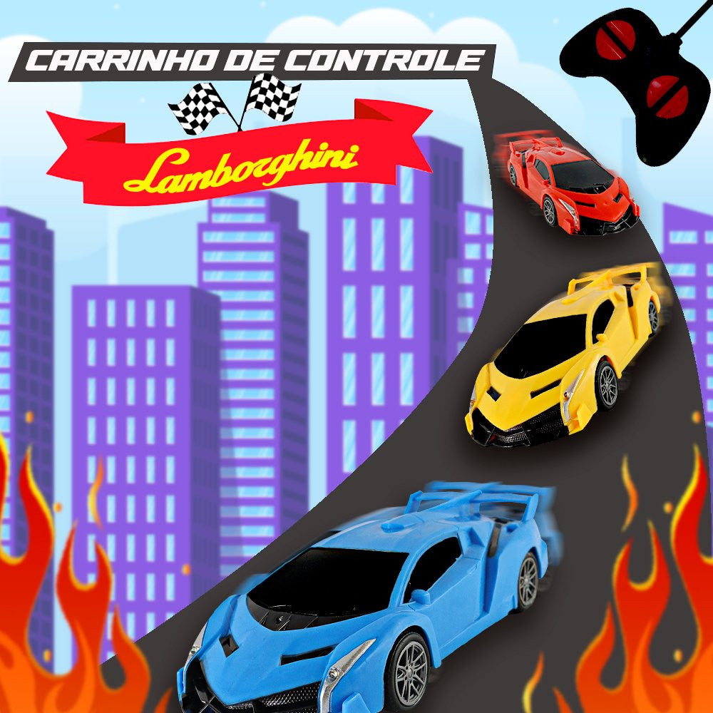 Carrinho de Controle Remoto Lamborghini Sesto Elemento à Pilhas - Sortidos