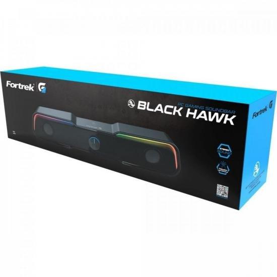 Soundbar Gamer Para PC Fortrek Black Hawk P2 + USB - William Eletrônicos