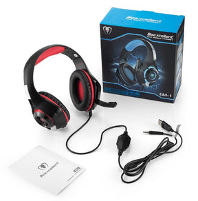 Em Zhuo GM-1 computador notebook head-mounted fone de ouvido luminoso para jogos com microfone Jedi para comer fones de ouvido de frango