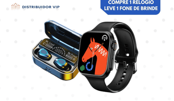 Smart Watch 8 Ultra + Fone Bluetooth Pods Pro - Compre 1 e Leve 2 - William Eletrônicos