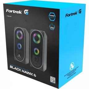 Caixa de Som Gamer Multimídia Fortrek Black Hawk RGB Preta - William Eletrônicos