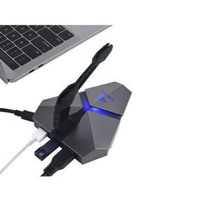 Mouse Bungee USB com HUB MB-200SI Preto C3TECH