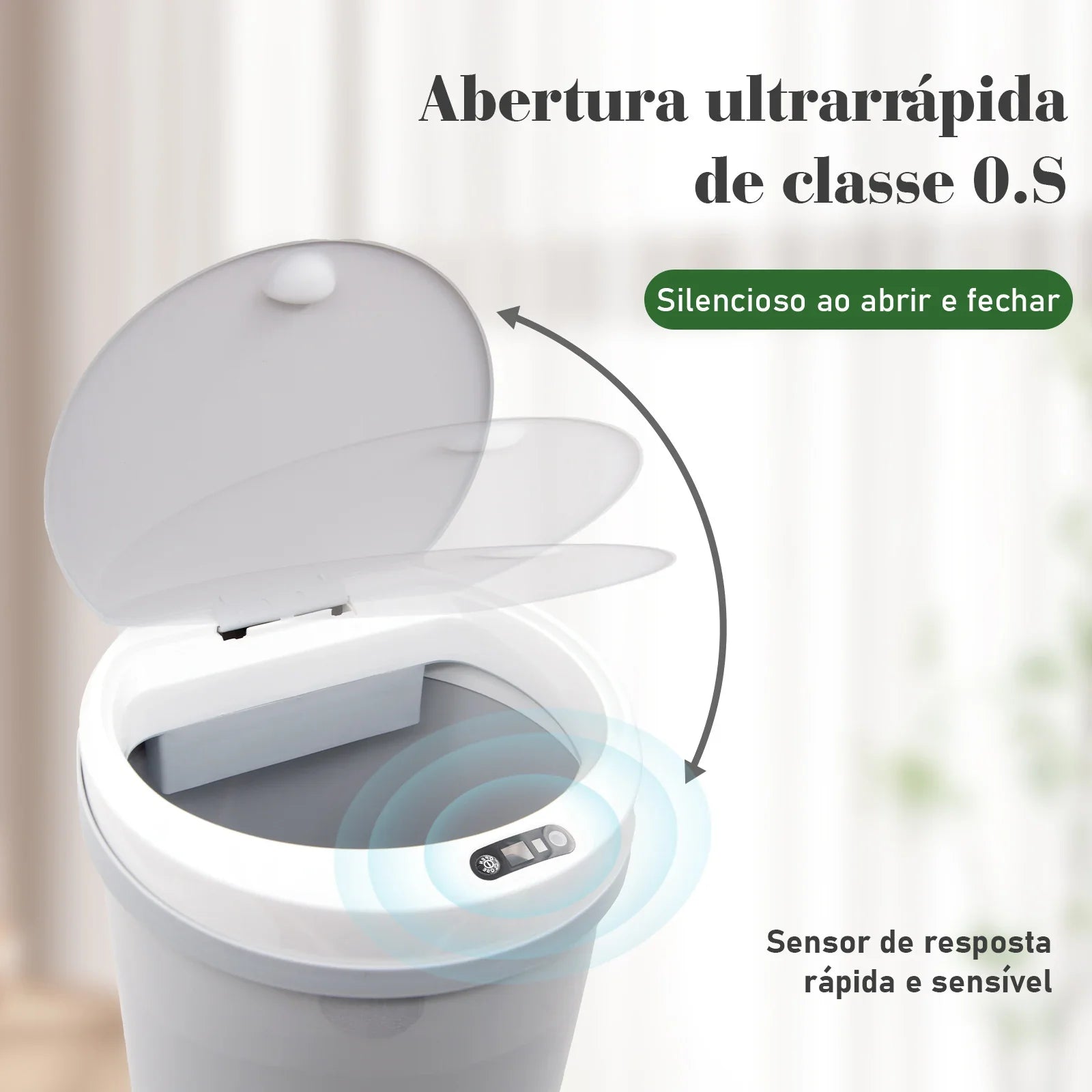 Lata de lixo sensor de toque automático