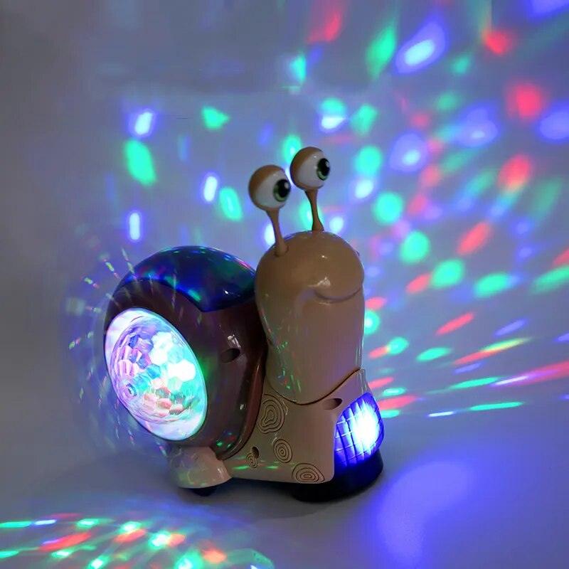 Caracol engatinhando com música e LED - William Eletrônicos