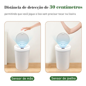 Lata de lixo sensor de toque automático