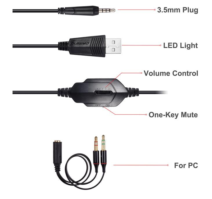 Em Zhuo GM-1 computador notebook head-mounted fone de ouvido luminoso para jogos com microfone Jedi para comer fones de ouvido de frango