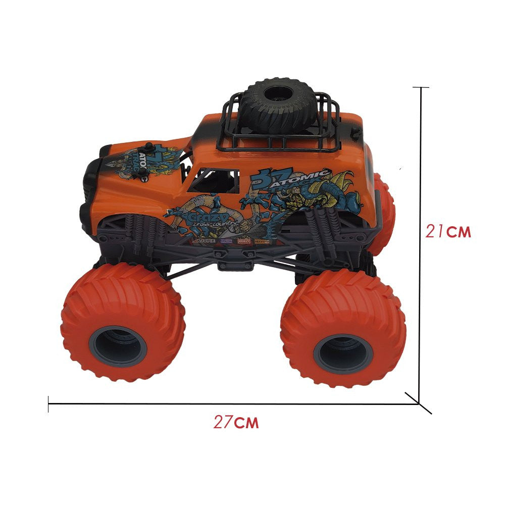 Carro de Controle Remoto Off Road Função Total - Laranja Atomic