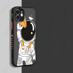 Capa para iPhone Fosco Astronauta - William Eletrônicos