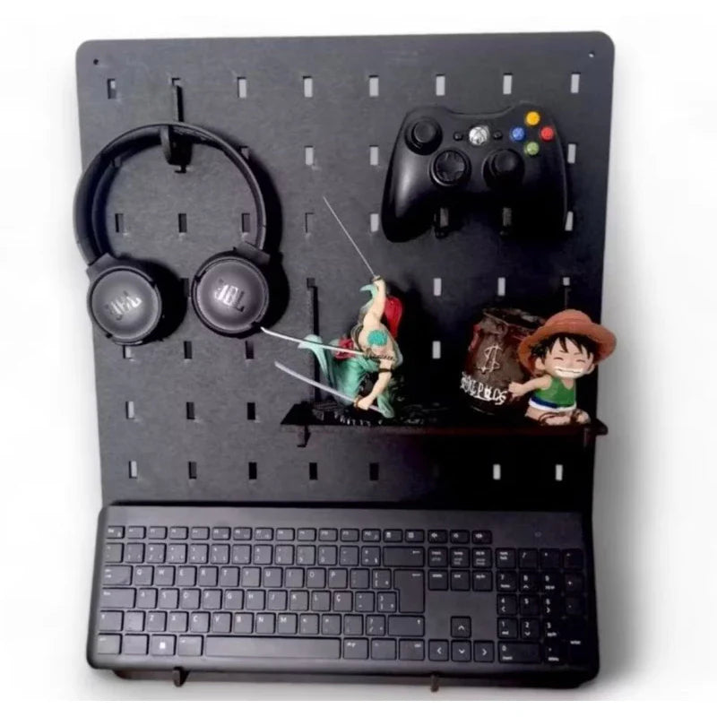 Pegboard Premium em MDF para Setup Gamer - Periféricos e afins