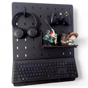 Pegboard Premium em MDF para Setup Gamer - Periféricos e afins