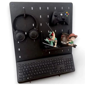 Pegboard Premium em MDF para Setup Gamer - Periféricos e afins