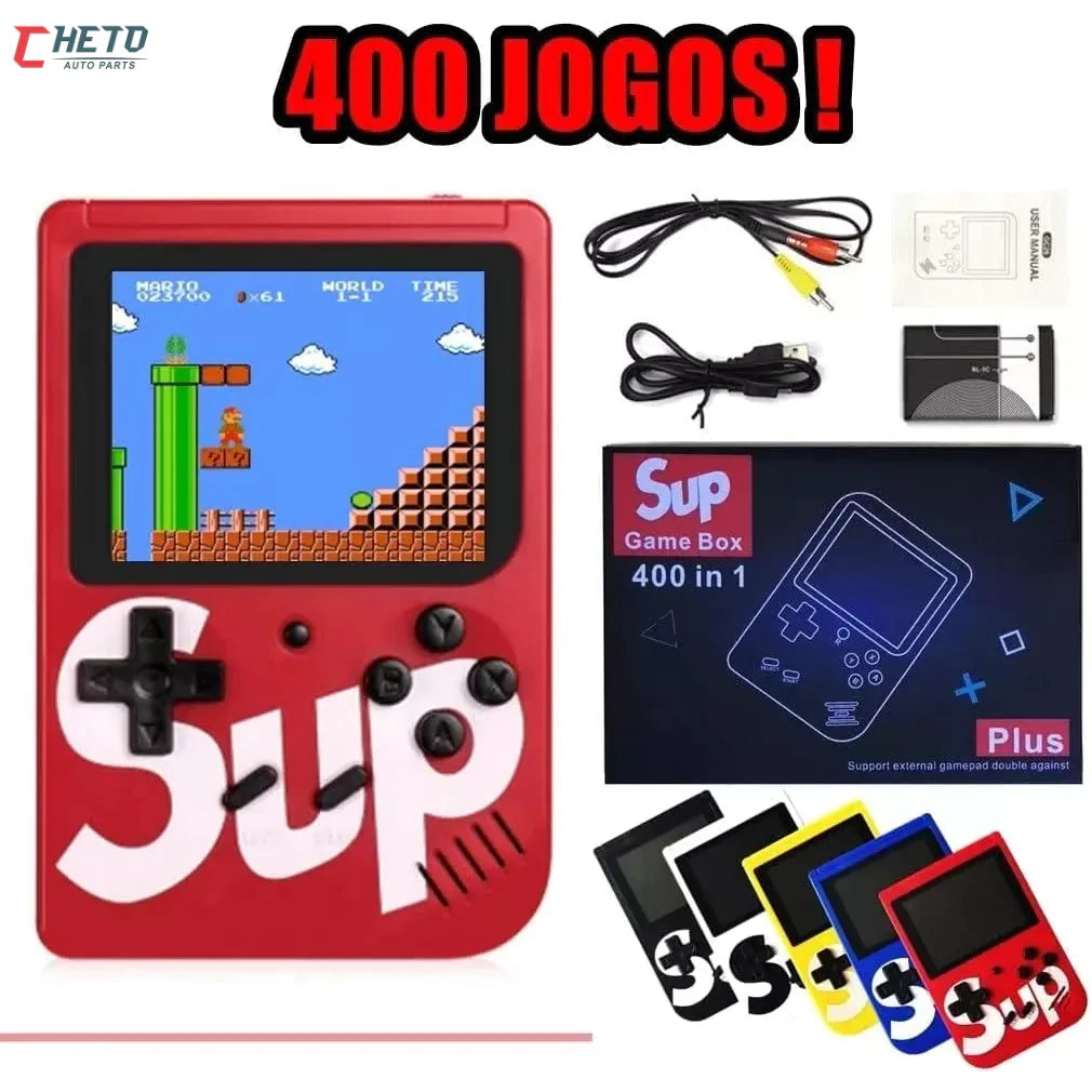 Game Box Portátil com 400 Jogos do Super Nintendo