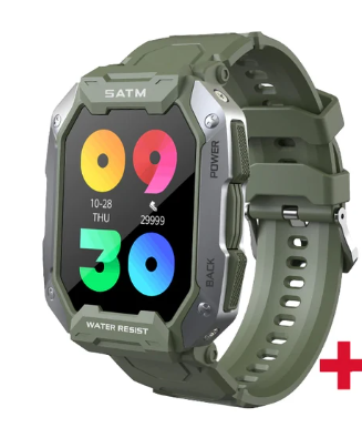 Smartwatch Max Rock Ultra à Prova D'água e Impactos com 1 Pulseira Extra