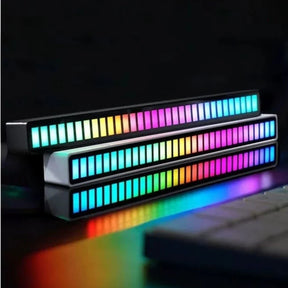 Barra LED Rítmica RGB com Sensor de Som Gamer para Decoração